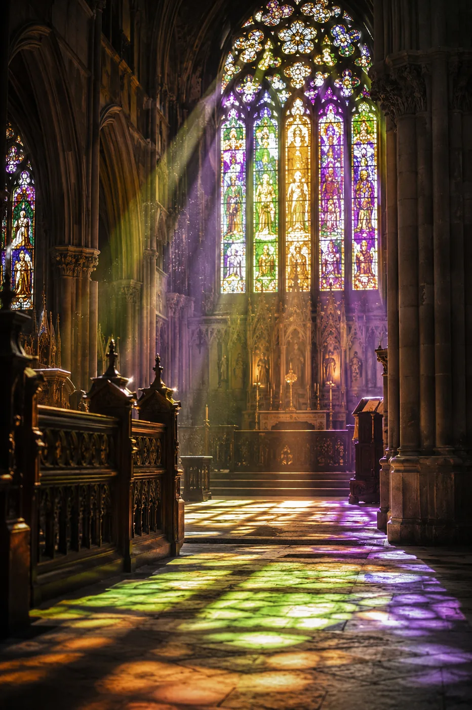 Gothic stained glass
